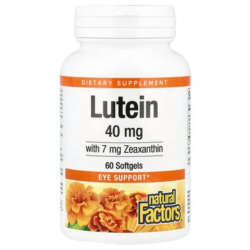Natural Factors, 葉黃素，40 毫克，60 粒軟凝膠