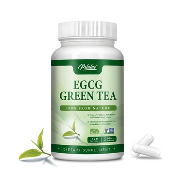 Pslalae綠茶萃取物1200毫克🍃，含有95% 多酚、75% 兒茶素，美國製造，60/120粒