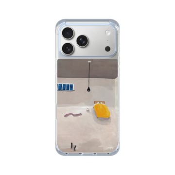 iPhone 17 Pro Max ClearX (MagSafe 兼容) 冰透藍 - Soupy Tang 湯舒皮 - Single Bed