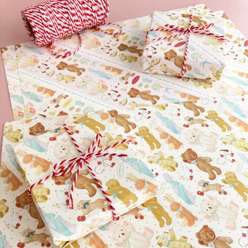 【兩款圖案組合】My Lovely Friends 包裝紙