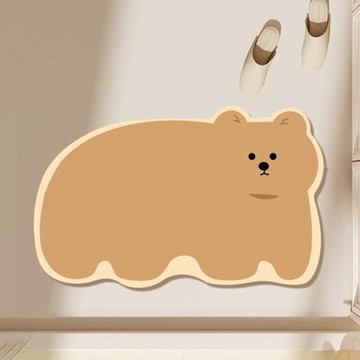 軟珪藻土地墊  狗熊  2個  60 x 40cm