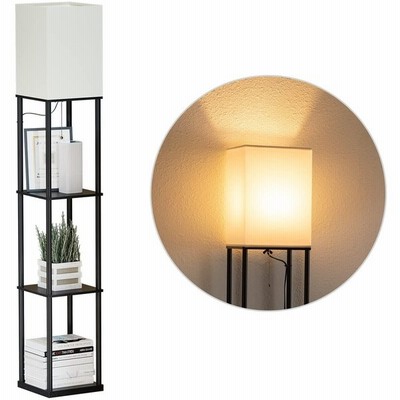 春夏新作モデル Sunmory E26led電球 記憶機能 3段階調色 スタンドライト木製 鉄製 おしゃれ ラック付き 間接照明 フロアランプ フロアライト その他卓上スタンドライト Readingtherapycenter Com