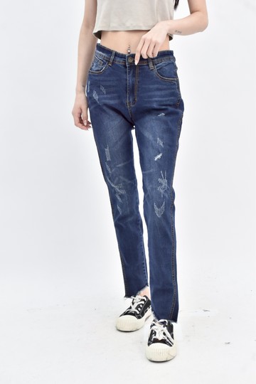 (L) someone jeans and fashion 藍色高腰牛仔長褲