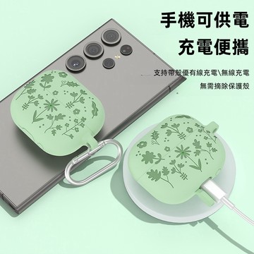 3D雕花 親膚硅膠耳機套 適用 三星 Galaxy Buds 3 pro 三星耳機套 Buds 3 Pro 耳機殼