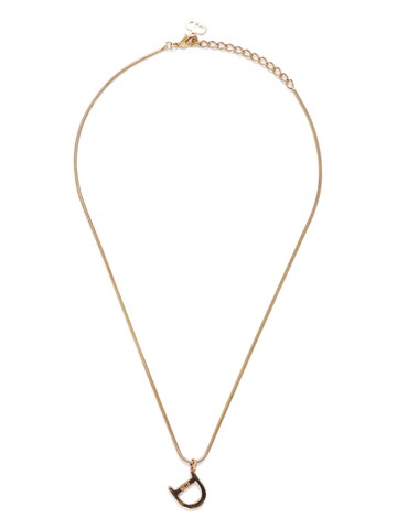 Christian Dior Pre-Owned - logo-pendant chain necklace - women - Gold Plated - One Size