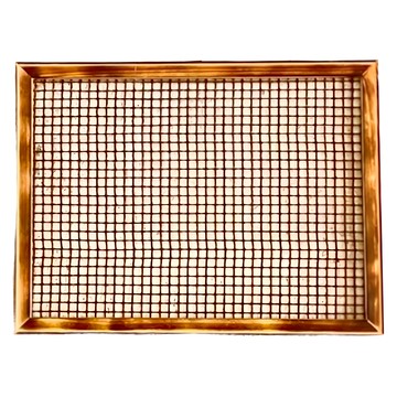 鹿角蕨板 30*40 鐵網 S鉤魚線 木頭深色  1個