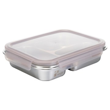Fenger 三隔可微波不鏽鋼保鮮盒 304不鏽鋼材質 耐熱-40°C~420°C  KFD1300 25 x 19 x 6cm 1.3L 357g  1個