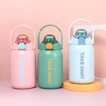 304保溫杯女士高顏值兒童學生水杯大容量網紅大肚杯吸管杯子水壺