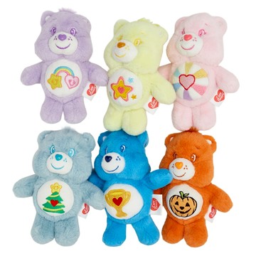 【Grace Gift】【Care Bears-節慶派對系列毛絨玩偶吊飾盲盒】(2入組) 隨機出貨 聖誕節 交換禮物