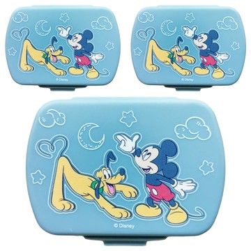 Disney 迪士尼 萬用6格收納盒  3個