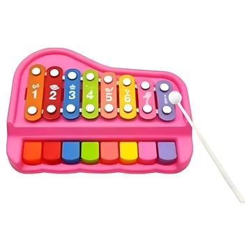 新台圖書 繽紛樂彩八階琴  顏色隨機 繽紛樂彩八階琴   1個  26 x 20.5 x 6cm