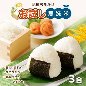 ふるさと納税 森のくまさん・ひのひかり・きぬひかりのいずれかを3合（約450g） 熊本県和水町