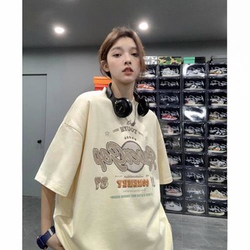 短袖t恤男2024新款夏季中性風圓領上衣ins潮流百搭印花半袖體恤