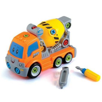 【】拆裝工程車可拆卸螺絲工具組合益智DIY兒童玩具3-6歲拼裝