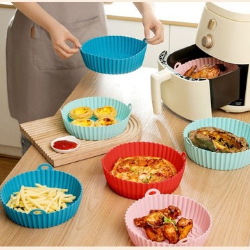 ⛩️廚趣優選⛩️空氣炸鍋烤盤Air fryer silicone po食品級硅膠烤盤可重複