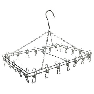 皇家 日式曬衣架 24夾 大(45 x 31 x 6.3cm)  1個  不鏽鋼色