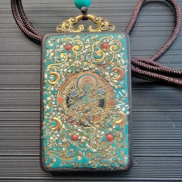 唐卡-民族風吊墬-文殊.綠度母.六字.白度母.阿彌陀佛...