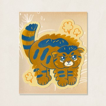 貓島日常貼紙 / 拍拍生氣