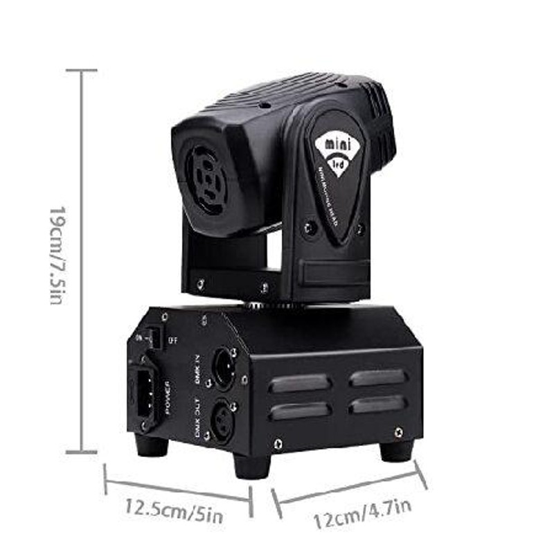 U`King ムービングヘッド 50W ステージライト RGBW（4 in 1）DMX512