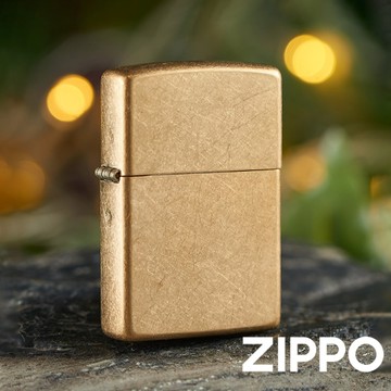 【ZIPPO】ZIPPO 49477 懷舊黃銅色防風打火機