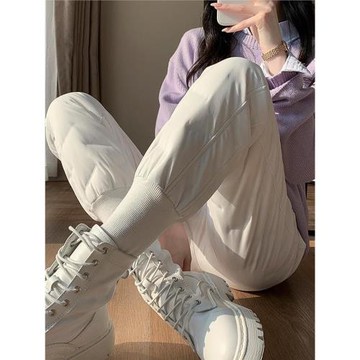 零下40度棉褲哈爾濱雪鄉旅游羽絨褲女外穿冬季高端防水防寒褲滑雪