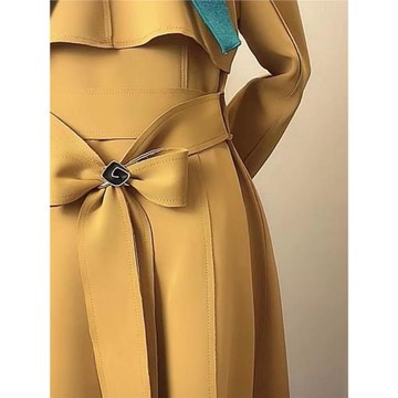 春秋風衣毛呢大衣腰帶扣大珠圍巾絲巾扣環連衣裙大方巾蝴蝶結卡扣