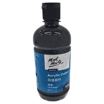 Mont Marte 蒙瑪特 壓克力顏料 煤黑  500ml  1色