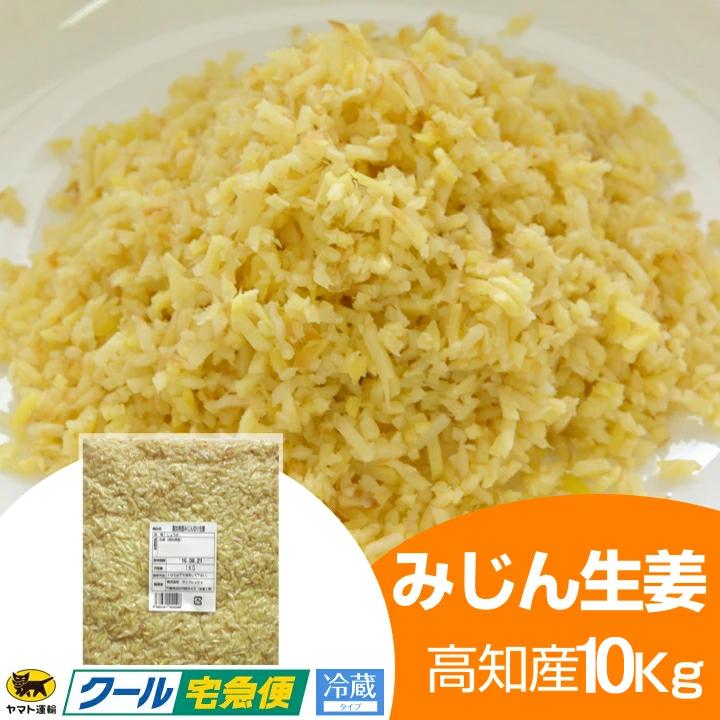 冷蔵 みじん切り生姜 1kg×10 高知県産 一次加工品