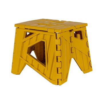 livinbox 貨櫃小小折疊椅 最大承重120kg 展開尺寸32.5W x 28.5D x 25H cm  芥末黃  1個