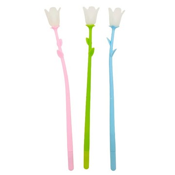 變色百合花筆 花朵花卉造型原子筆 廣告筆中性筆 抽獎宣傳活動 公關贈品筆 贈品禮品