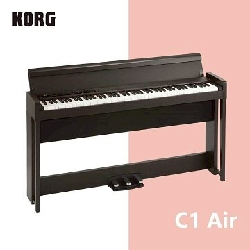 【非凡樂器】KORG【C1-Air】88鍵掀蓋式電鋼琴/棕色/日本製造/兩種平台鋼琴音色/公司貨保固