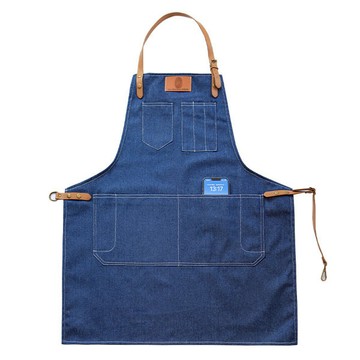 手作坊牛仔皮革背帶圍裙