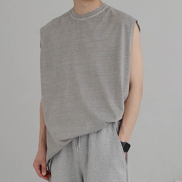 正韓 overfit水洗寬肩背心 2色 YUPPIE 預購商品 0719