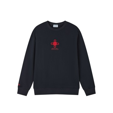 GIORDANO 男裝寬鬆圓領圖案大學T Horse to Success系列 01096603