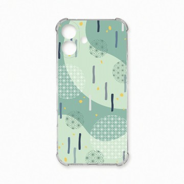 iPhone 16 Plus 殼 TRON IPhone 16 PLUS 日系和風圓點落雨系列 四角防摔殼 手機殼