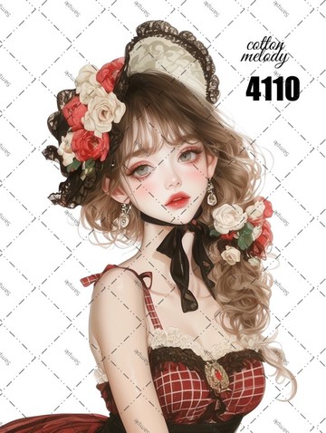 original sticker no.4110 人物貼紙 原創貼紙 原創人物貼紙 裝飾貼紙 cotton melody