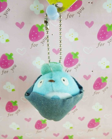 【震撼精品百貨】となりのトトロTotoro_絨毛鎖圈-桶子藍