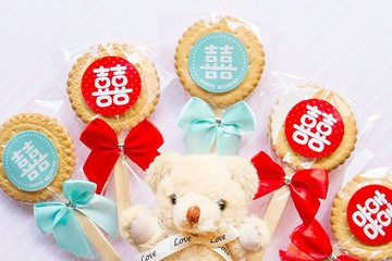 婚禮囍字麥芽餅(滿百份免費印名字) 2款可選 送客禮 二進 探房禮