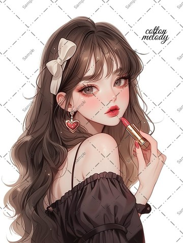 original sticker no.741 人物貼紙 原創貼紙 女孩貼紙 原創人物貼紙