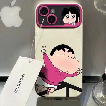 臺灣/✨iphone17手機殼  手機殼 /情侶小新視窗款蘋果17/16promax手機殼15/14/13