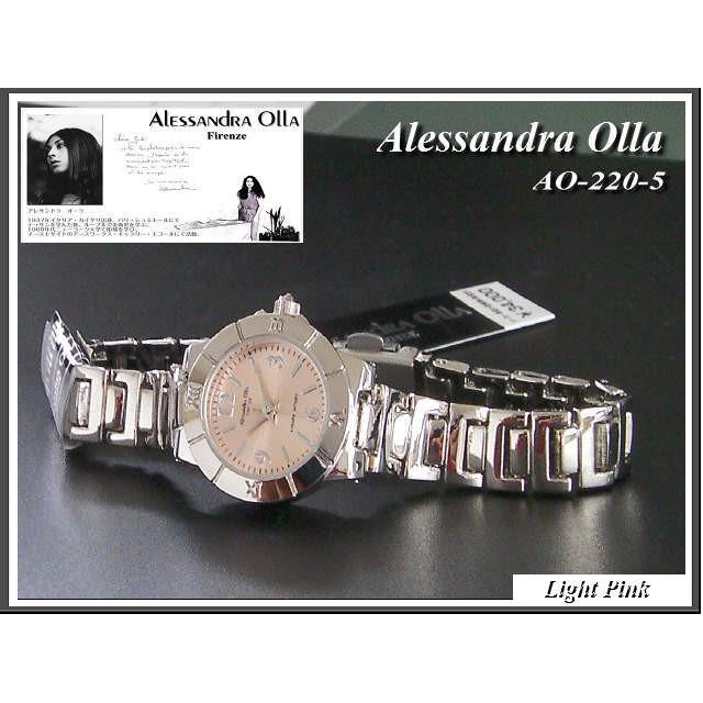 ≪即日発送≫Alessandra Olla・アレサンドラオーラ腕時計 レディース AO-220-5 (ライトピンク） | LINEショッピング