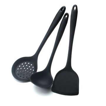 硅膠鍋鏟 靜音不傷鍋炒鏟 創意耐用可愛中式長柄廚用小工具炒勺