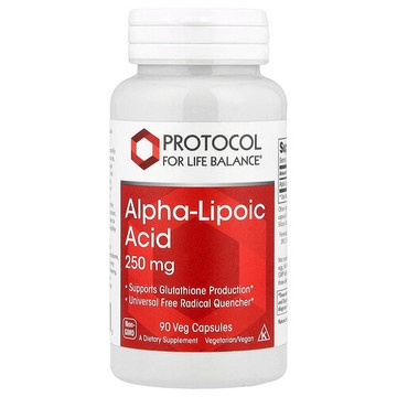 Protocol for Life Balance, α-硫辛酸，250 毫克，90 粒素食膠囊