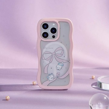 蝴蝶結喵喵雲朵波波MagSafe iPhone手機殼