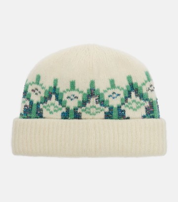 Loewe Fair Isle sequined wool-blend beanie