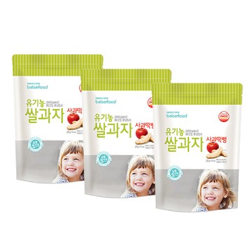 韓國bebefood寶寶福德 - 米餅-蘋果*3