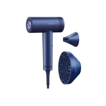 【Philips飛利浦】BLDC高速負離子護髮吹風機 藍色 (BHD837/41)