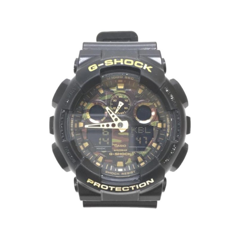 CASIO◇クォーツ腕時計/G-SHOCK/デジアナ/BLK | LINEショッピング