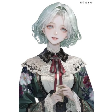 【9 月新作】07-143-0347 人物貼紙 幻想復古浪漫喫茶
