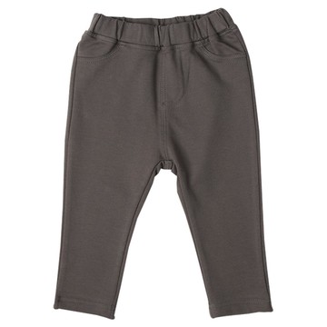 akachan honpo - 10分長經典褲-毛圈內裡 一般合身款-深灰色